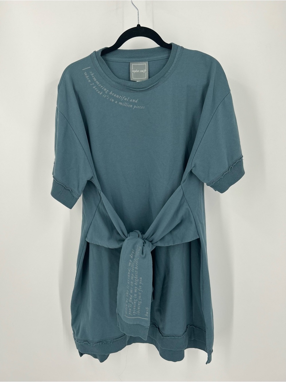 Official Taylor Swift Folklore "Mirrorball" Wrap T-Shirt Dress - Size XL